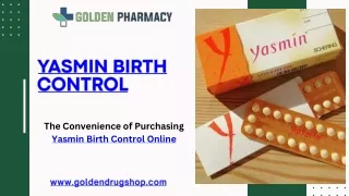 Buy Yasmin Birth Control Online - Easy, Safe, and Discreet!