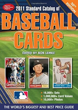 DOWNLOAD/PDF 2011 Standard Catalog of Baseball Cards