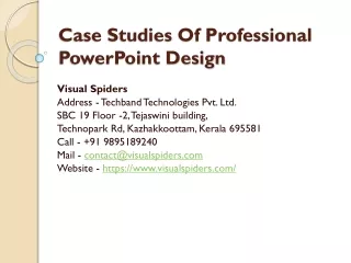 Case Studies Of Professional PowerPoint Design