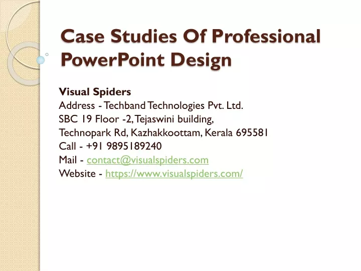 case studies of professional powerpoint design