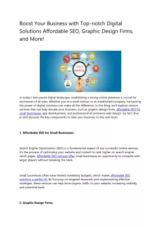 boost your business with top notch digital