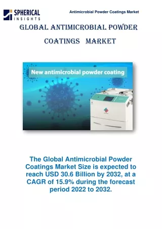 Global Antimicrobial Powder Coatings Market
