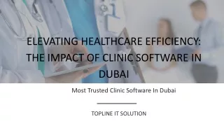 Impact of Clinic Software in Dubai