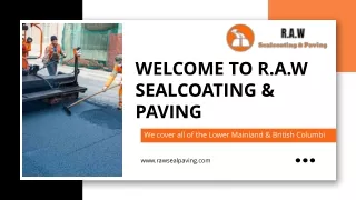 Professional Pavement Seal Coating Services