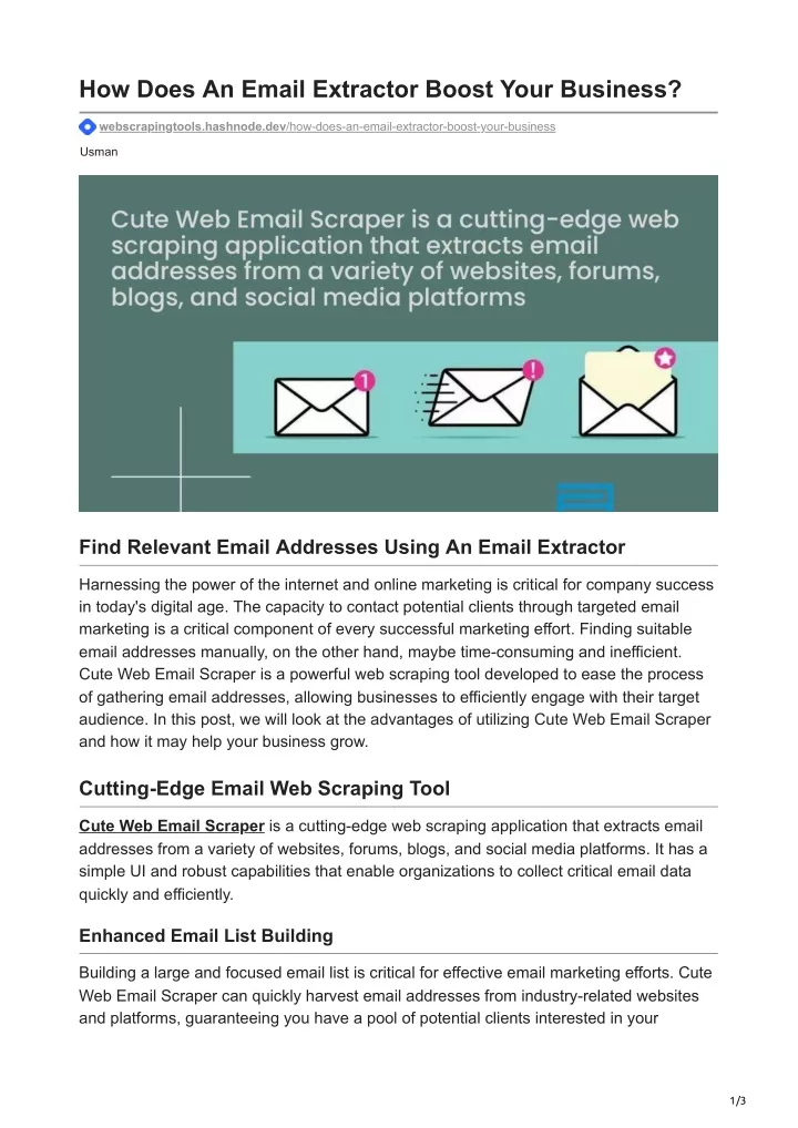 how does an email extractor boost your business