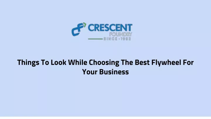 things to look while choosing the best flywheel