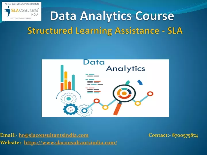 data analytics course structured learning assistance sla