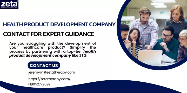 health product development company contact