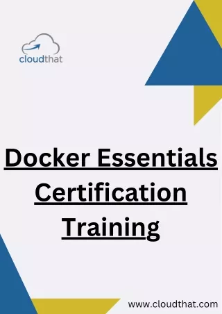 Docker Essentials Training