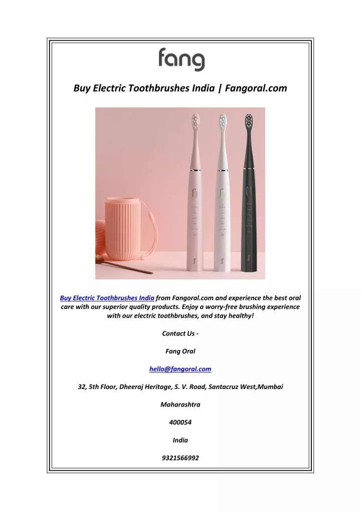 buy electric toothbrushes india fangoral com