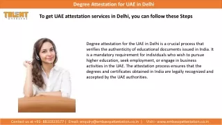 Find Solution Degree Attestation for UAE in Delhi