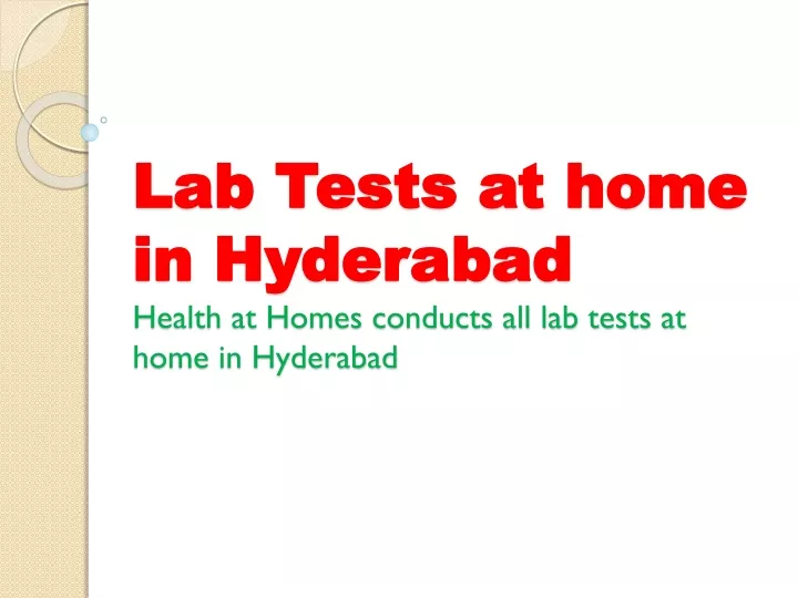 lab tests at home in hyderabad health at homes conducts all lab tests at home in hyderabad
