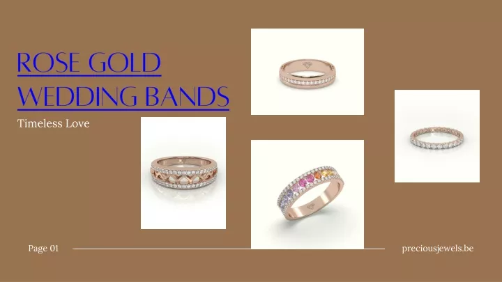 rose gold wedding bands