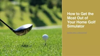 When Is the Best Time to Use a Golf Simulators