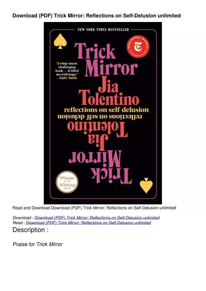 download pdf trick mirror reflections on self