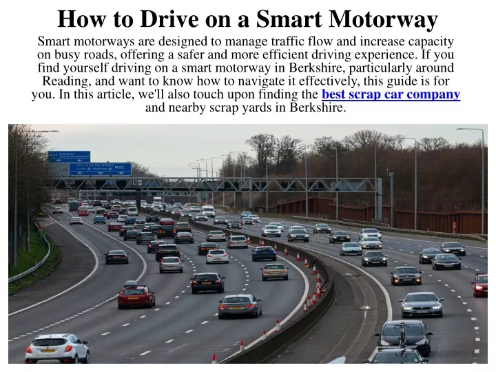how to drive on a smart motorway