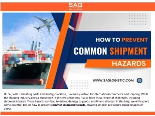 How to Prevent Common Shipment Hazards