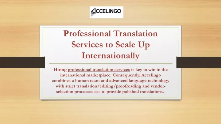 professional translation services to scale up internationally