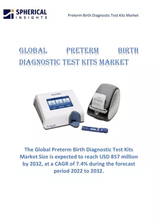 Global Preterm Birth Diagnostic Test Kits Market