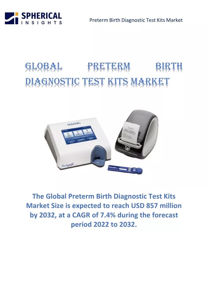 preterm birth diagnostic test kits market
