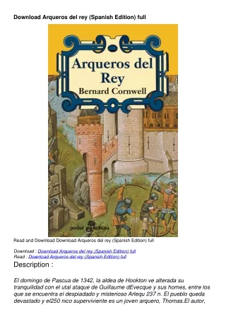 Download Arqueros del rey (Spanish Edition) full