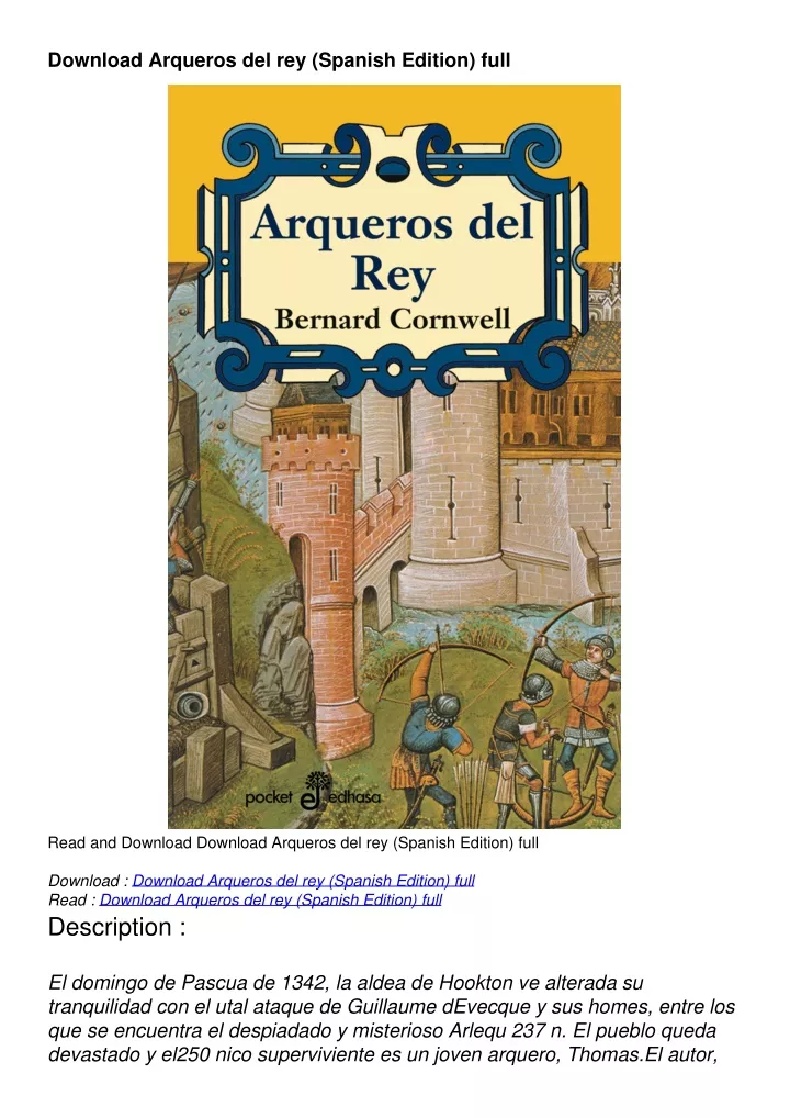 download arqueros del rey spanish edition full