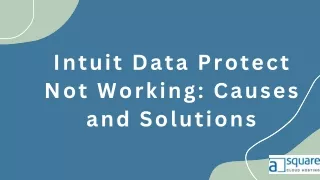 How to Troubleshoot Intuit Data Protect Not Working