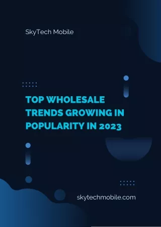 Top Wholesale Trends Growing in Popularity in 2023