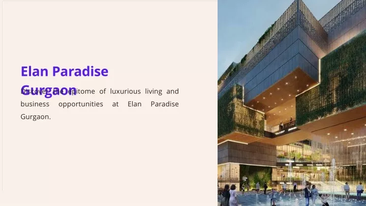 elan paradise gurgaon