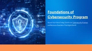 Foundations of Cybersecurity Program