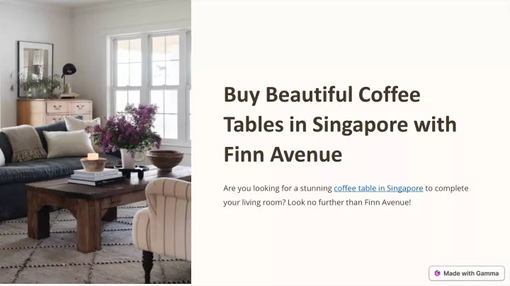 buy beautiful coffee tables in singapore with