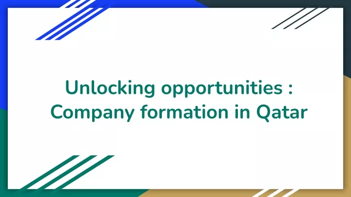 unlocking opportunities company formation in qatar