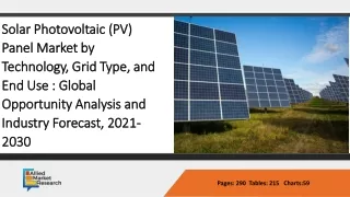 Solar photovoltaic (PV) Panel Market