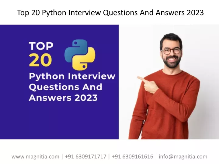 top 20 python interview questions and answers 2023