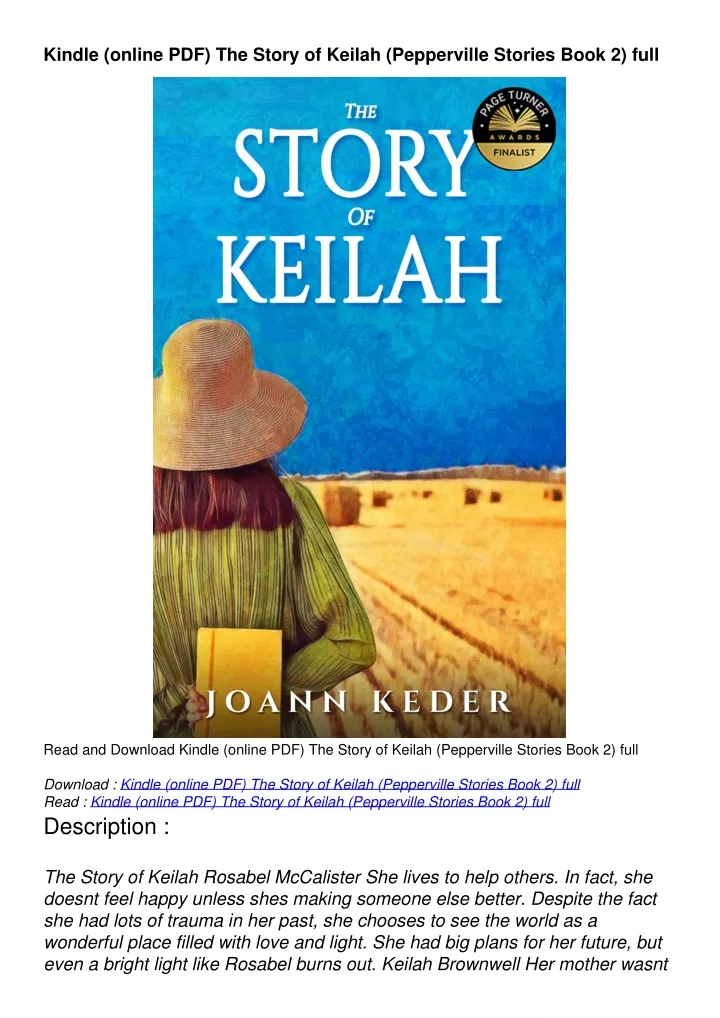 kindle online pdf the story of keilah pepperville