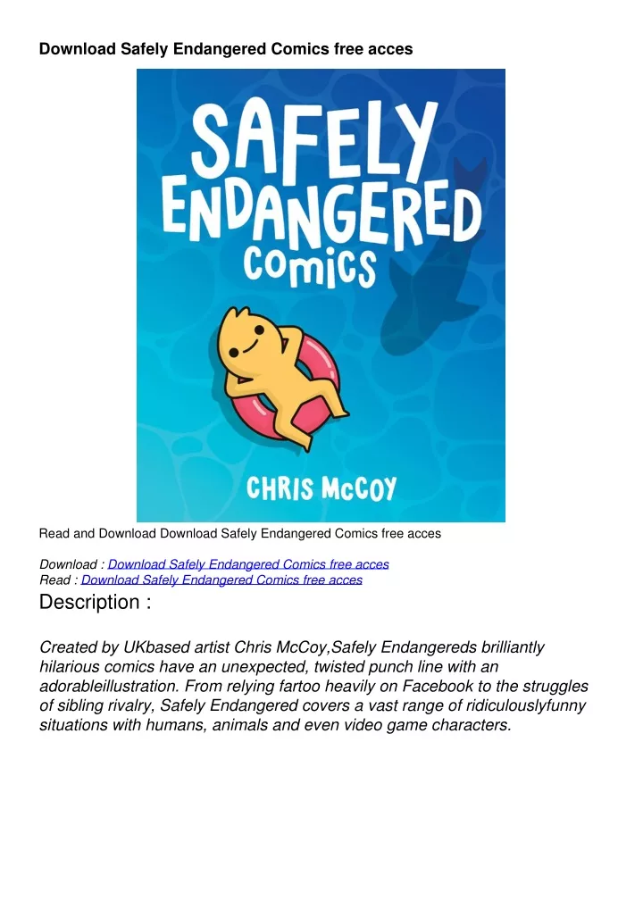 download safely endangered comics free acces
