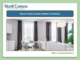 Here’s How to Buy Modern Curtains