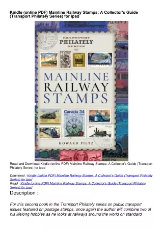 Kindle (online PDF) Mainline Railway Stamps: A Collector's Guide (Transport Philately Series) for ipad