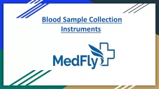 Blood Sample Collection Instruments - High-Quality and Reliable Options