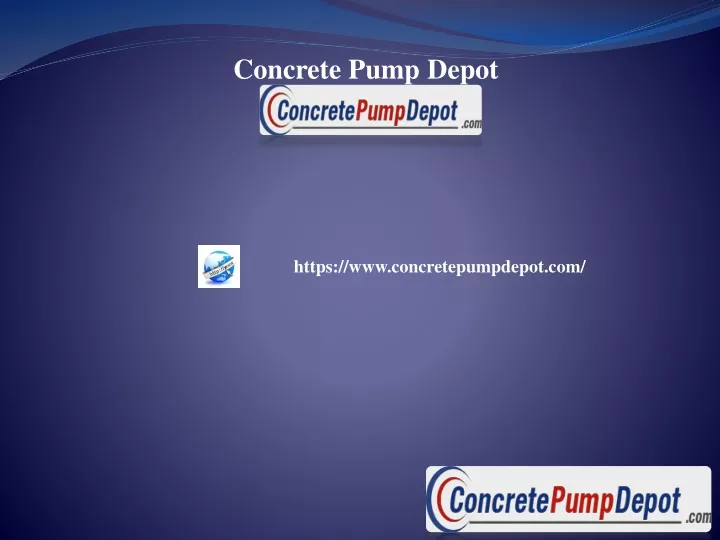 concrete pump depot