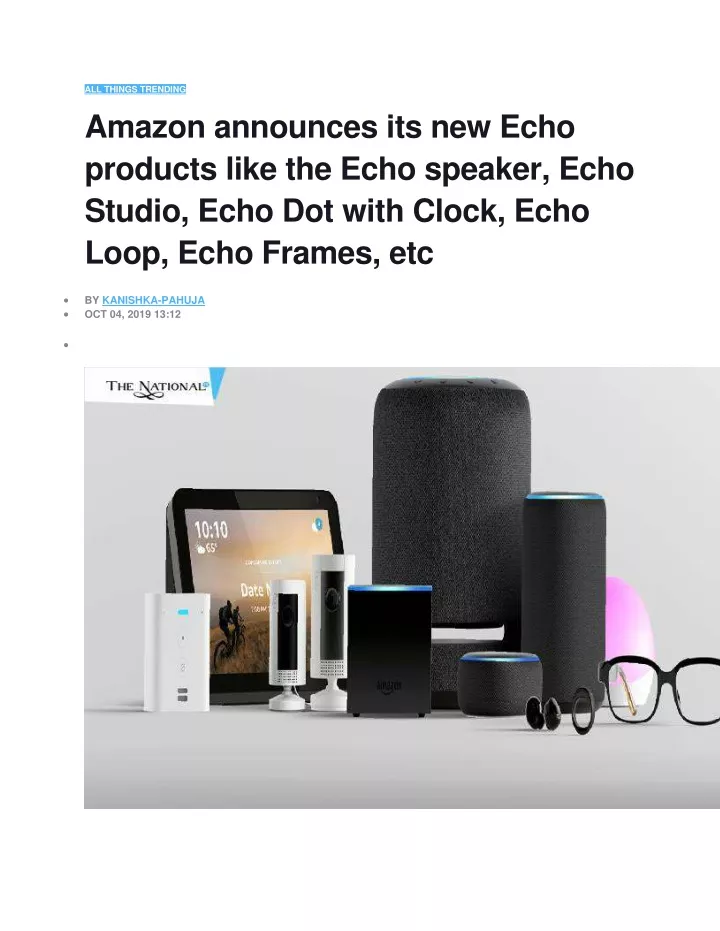 all things trending amazon announces its new echo