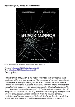 Download (PDF) Inside Black Mirror full