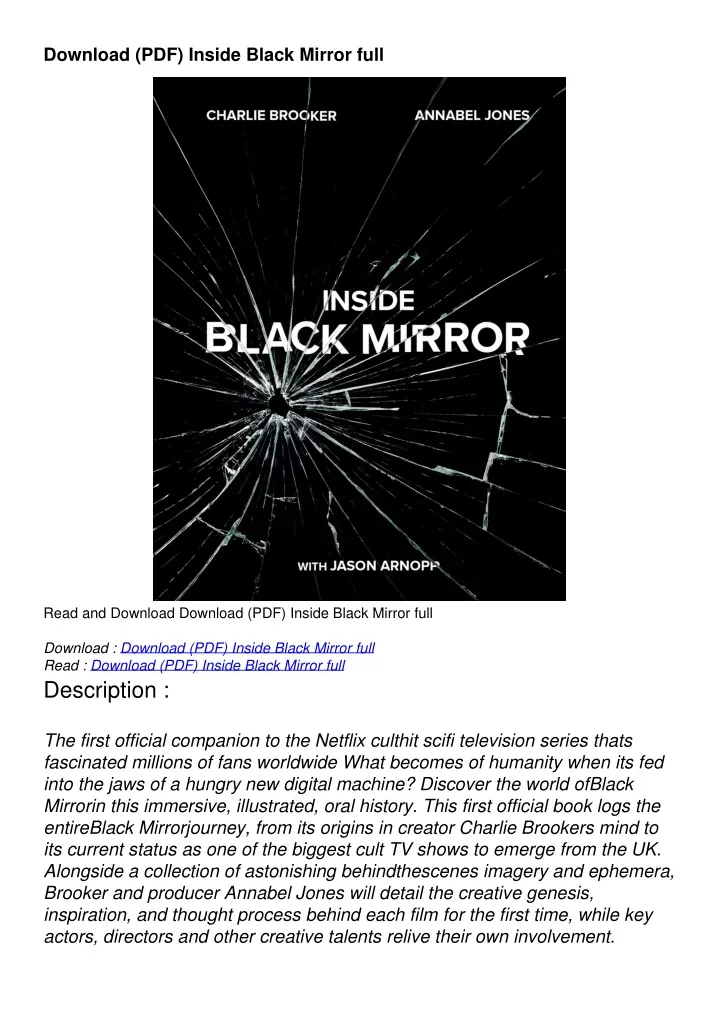 download pdf inside black mirror full