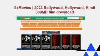 9xMovies | 2023 Bollywood, Hollywood Movies download