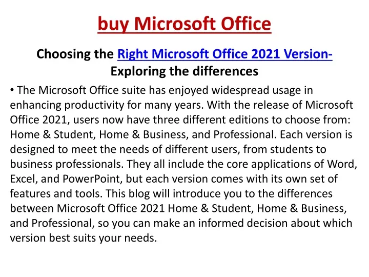 buy microsoft office