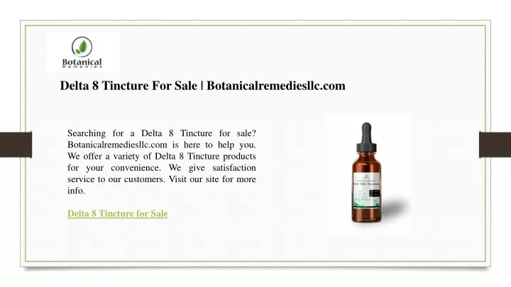 delta 8 tincture for sale botanicalremediesllc com