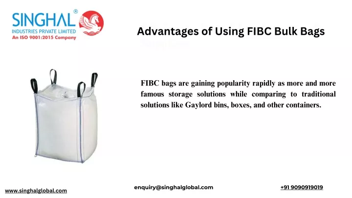 advantages of using fibc bulk bags