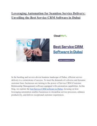 leveraging automation for seamless service