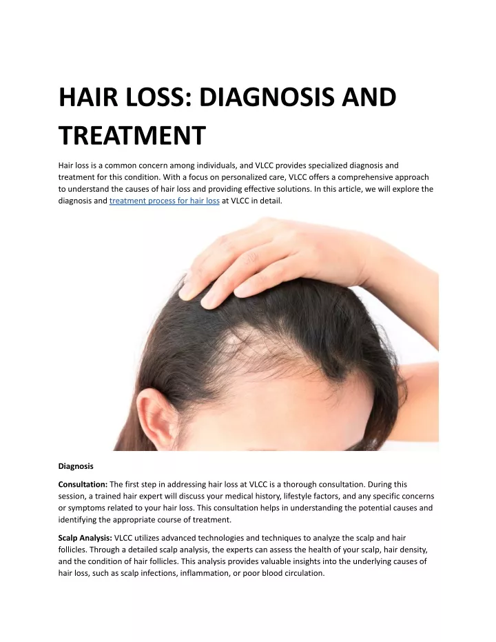 hair loss diagnosis and treatment