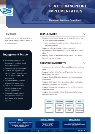 Platform Support Implementation